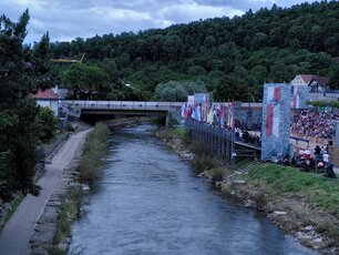 Neckar bei Horb, Ansicht flußabwärts