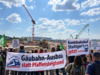 KI-generiertes Symbolbild – mögliche Demonstration am Ort des geplanten Tunnelanstichs