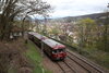 Roter Flitzer auf der Panoramabahn